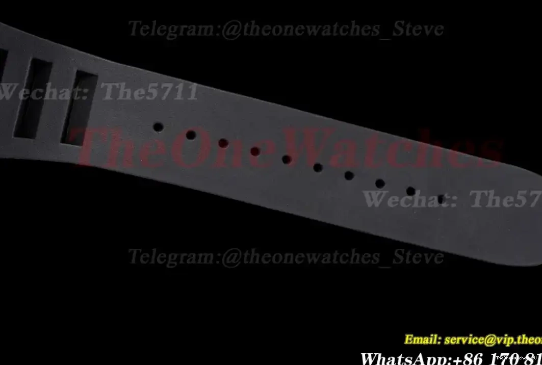 Rubber Skeleton strap Tourbillon With RM21-01 Black RMF Dial Transparent 0430
